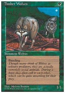 Timber Wolves - Fourth Edition (Rare)