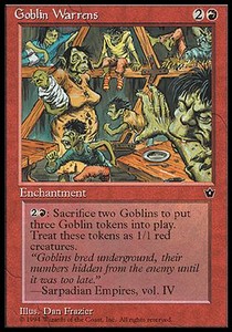 Goblin Warrens - Fallen Empires (Rare)