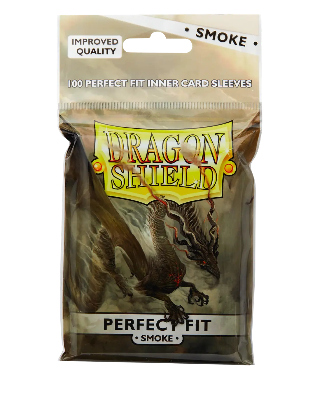 Dragon Shield - Standard Perfect Fit Toploading Sleeves - Clear/Smoke (100 Sleeves)