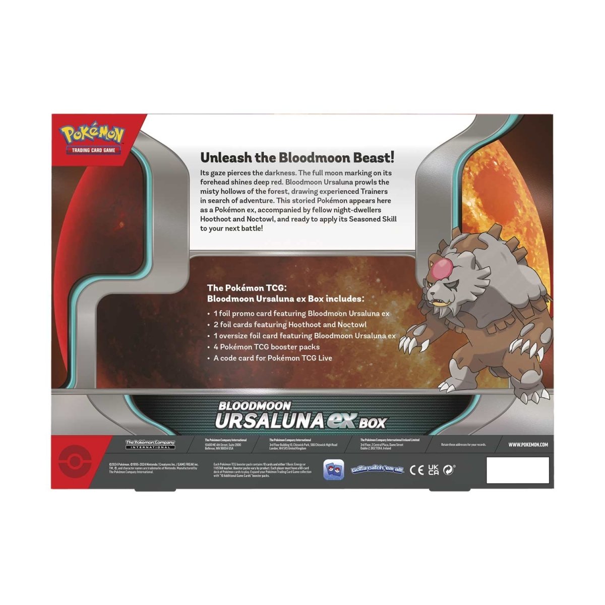 Pokemon Bloodmoon Ursaluna ex Box