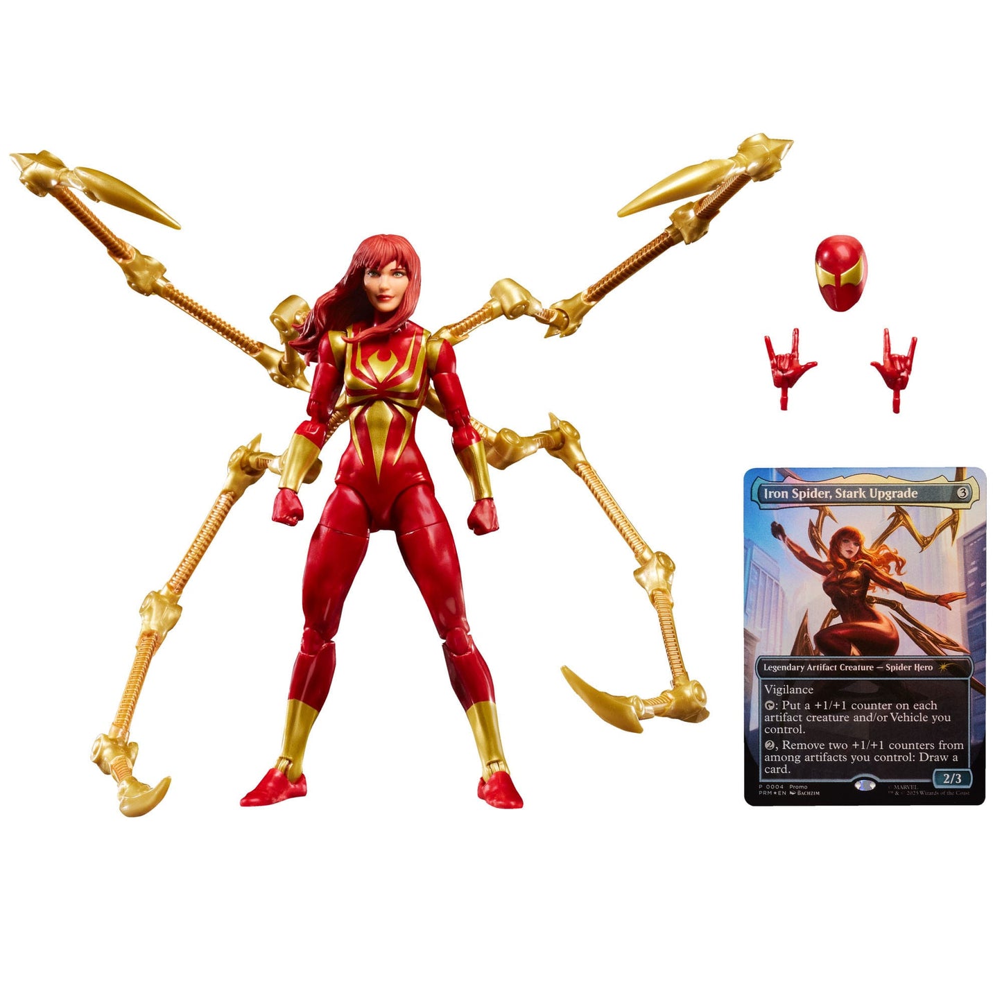 Marvel Legends Magic: The Gathering Action Figure Mary Jane Watson (Iron Spider) (plus Exclusive Foil Card)