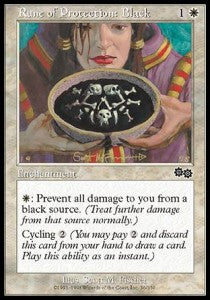 Rune of Protection: Black⁣ - Urza's Saga⁣ (Common)⁣ [36]