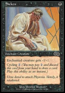 Sicken⁣ - Urza's Saga⁣ (Common)⁣ [156]