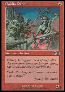 Goblin Patrol⁣ - Urza's Saga⁣ (Common)⁣ [193]
