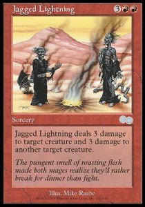 Jagged Lightning⁣ - Urza's Saga⁣ (Uncommon)⁣ [200]