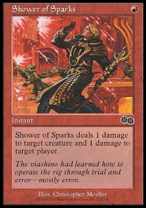 Shower of Sparks⁣ - Urza's Saga⁣ (Common)⁣ [217]