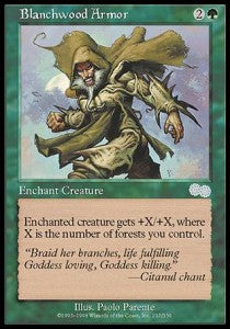 Blanchwood Armor⁣ - Urza's Saga⁣ (Uncommon)⁣ [237]