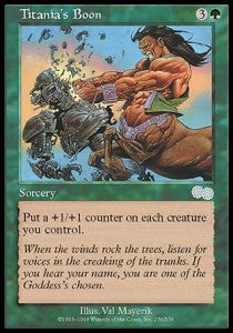 Titania's Boon⁣ - Urza's Saga⁣ (Uncommon)⁣ [276]