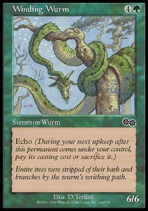Winding Wurm⁣ - Urza's Saga⁣ (Common)⁣ [285]