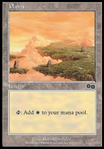 Plains (V.2) - Urza's Saga (Land) [USG-332]
