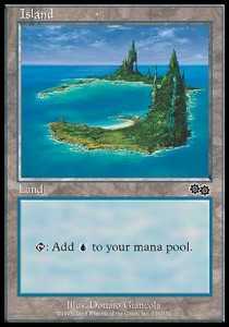 Island (V.2) - Urza's Saga (Land) [USG-336]
