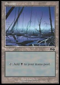 Swamp (V.2) - Urza's Saga (Land) [USG-340]