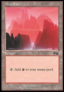 Mountain (V.1) - Urza's Saga (Land) [USG-343]