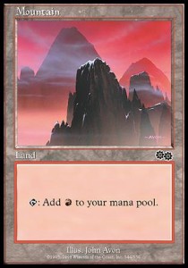 Mountain (V.2) - Urza's Saga (Land) [USG-344]