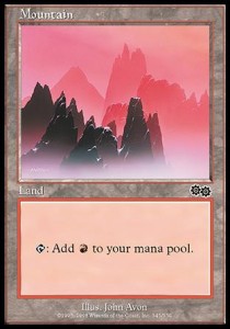 Mountain (V.3) - Urza's Saga (Land) [USG-345]