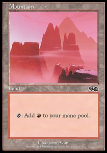 Mountain (V.4) - Urza's Saga (Land) [USG-346]