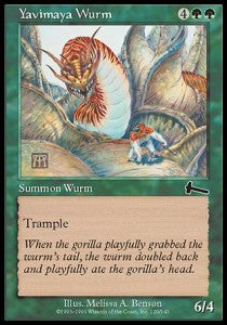 Yavimaya Wurm⁣ - Urza's Legacy⁣ (Common)⁣ [120]