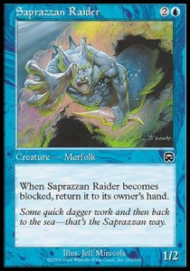 Saprazzan Raider⁣ - Mercadian Masques⁣ (Common)⁣ [102]
