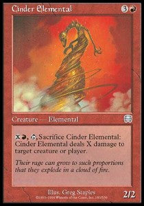 Cinder Elemental⁣ - Mercadian Masques⁣ (Uncommon)⁣ [183]