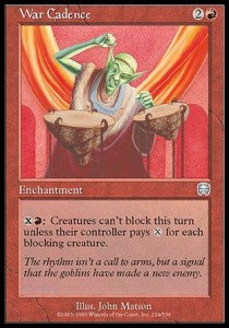 War Cadence⁣ - Mercadian Masques⁣ (Uncommon)⁣ [224]