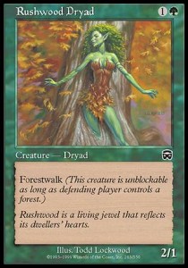 Rushwood Dryad⁣ - Mercadian Masques⁣ (Common)⁣ [263]
