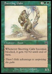 Snorting Gahr⁣ - Mercadian Masques⁣ (Common)⁣ [272]