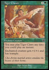 Tiger Claws⁣ - Mercadian Masques⁣ (Common)⁣ [279]