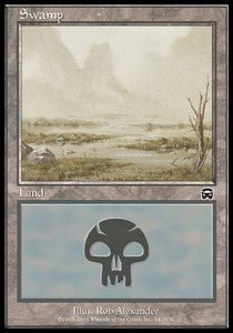 Swamp (V.2)⁣ - Mercadian Masques⁣ (Land)⁣ [340]