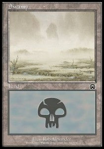 Swamp (V.3)⁣ - Mercadian Masques⁣ (Land)⁣ [341]
