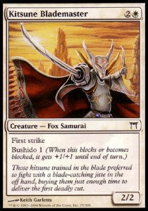 Kitsune Blademaster⁣ - Champions of Kamigawa⁣ (Common)⁣ [25]
