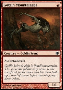 Goblin Mountaineer⁣ - Shards of Alara⁣ (Common)⁣ [102]