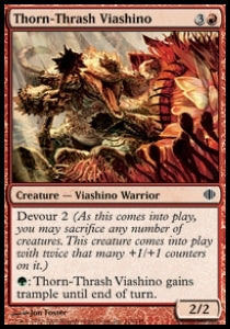 Thorn-Thrash Viashino⁣ - Shards of Alara⁣ (Common)⁣ [116]