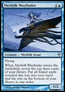 Merfolk Wayfinder⁣ - Zendikar⁣ (Uncommon)⁣ [56]