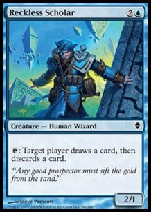 Reckless Scholar⁣ - Zendikar⁣ (Common)⁣ [60]