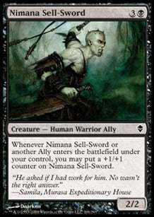 Nimana Sell-Sword⁣ - Zendikar⁣ (Common)⁣ [106]
