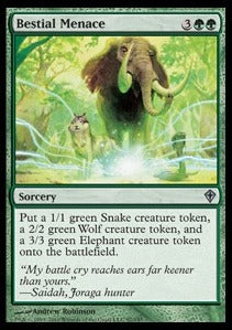 Bestial Menace⁣ - Worldwake⁣ (Uncommon)⁣ [97]