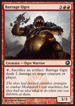 Barrage Ogre⁣ - Scars of Mirrodin⁣ (Uncommon)⁣ [83]