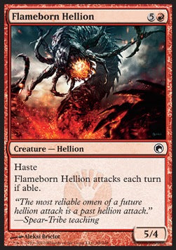 Flameborn Hellion⁣ - Scars of Mirrodin⁣ (Common)⁣ [89]