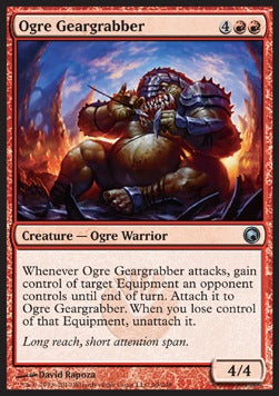 Ogre Geargrabber⁣ - Scars of Mirrodin⁣ (Uncommon)⁣ [99]