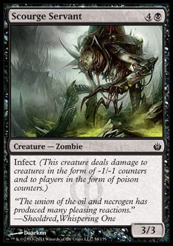 Scourge Servant⁣ - Mirrodin Besieged⁣ (Common)⁣ [54]