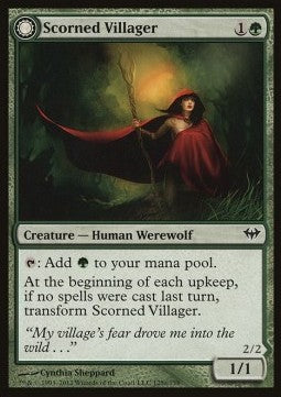 Scorned Villager / Moonscarred Werewolf⁣ - Dark Ascension⁣ (Common)