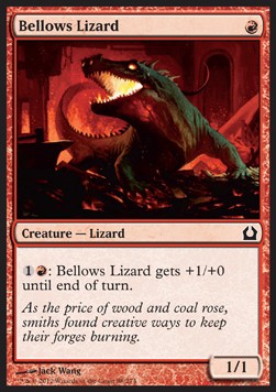 Bellows Lizard⁣ - Return to Ravnica⁣ (Common)⁣ [88]