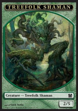 Treefolk Shaman Token (Green 2/5)⁣ - Modern Masters⁣ (Token)⁣ [T13]