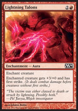 Lightning Talons⁣ - Magic 2014⁣ (Common)⁣ [144]