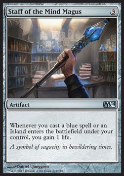 Staff of the Mind Magus⁣ - Magic 2014⁣ (Uncommon)⁣ [221]
