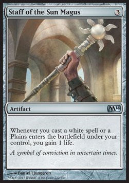 Staff of the Sun Magus⁣ - Magic 2014⁣ (Uncommon)⁣ [222]