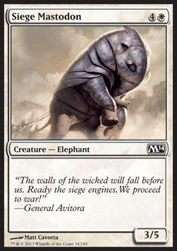 Siege Mastodon - Magic 2014 (Common) [M14-34]