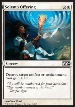 Solemn Offering⁣ - Magic 2014⁣ (Common)⁣ [36]