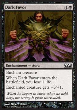 Dark Favor⁣ - Magic 2014⁣ (Common)⁣ [92]