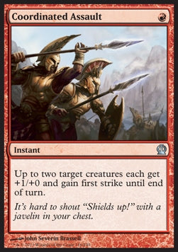 Coordinated Assault⁣ - Theros⁣ (Uncommon)⁣ [116]